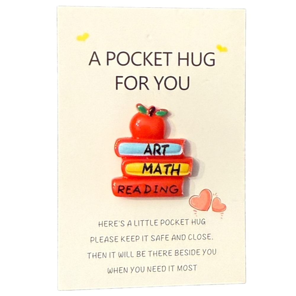 🍎 Pocket Hug Token 📚Cute Teacher Appreciation Gift